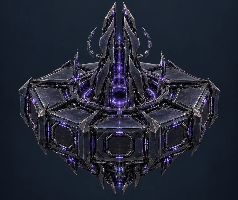 Voidborn · Orbital HQ - Concept reference for the in-game model